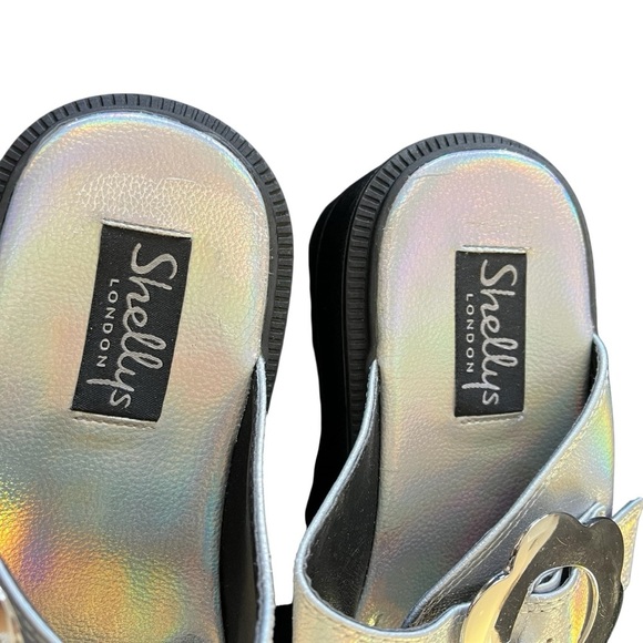 SHELLYS LONDON x DOLLS KILL Amber Flower Chunky Sole Sliders - Picture 9 of 13